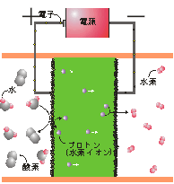Fig. 2 Principle of steam electrolysis