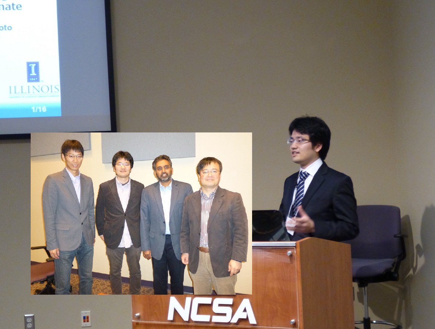 Fujisaki(D1) took part in the PIRE program between Kyushu University and University of Illinois as exchanging student.