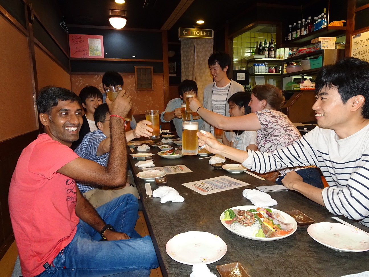 Welcome party by Dr. Mani and international students (Cammie, LiNH).