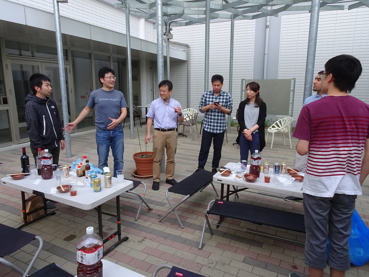 BBQ party for  international students.